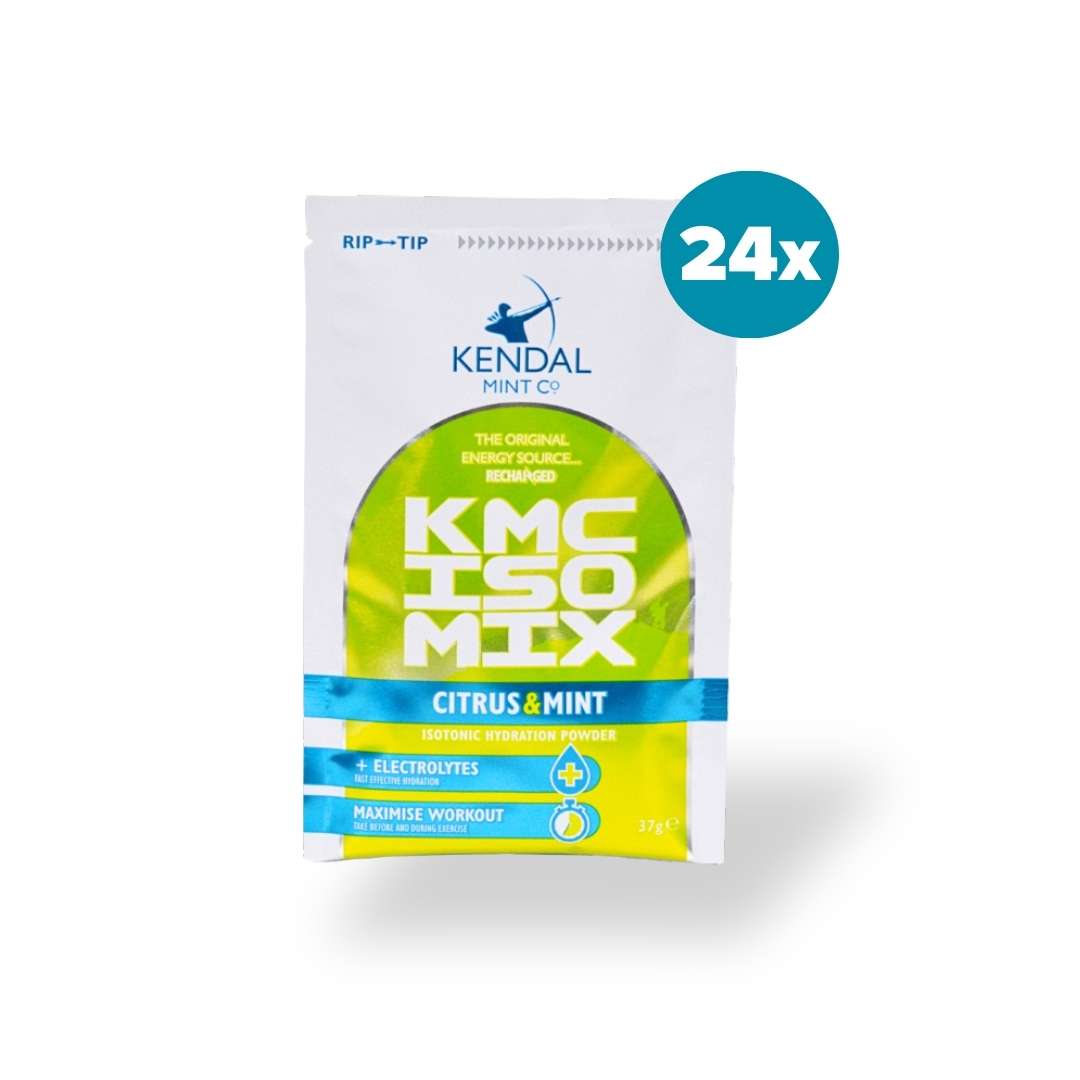 KMC ISO MIX Isotonic Hydration Citrus Mint | +Electrolytes | Vegan & Gluten Free | 24 x 37g